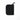 Black EDC wallet pouch with loop zipper pull and rounded corners