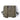 Olive RAL double MOLLE pouch with MOLLE panel and 'MILES' logo patch