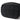 Black utility pouch with stitched front paneling and zippered top closure