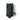 Black MOLLE single pouch with vertical webbing panel, front flap, and side attachment tab