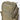 Tan Cordura backpack with zippered top pocket and front panel pouch with cord pulls