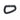 Black tactical D-ring link, curved side profile with molded grip texture