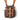 Brown tactical kit bag with top flap, buckles, and front zip pocket