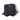 Black double MOLLE pouch with MOLLE panel and 'MILES' logo patch