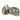 Mini duffle bag pair in camo with side compartments, top handles, and patch panels