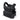 Black plate carrier vest with textured front panel and adjustable shoulder straps.