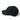 Tactical ripstop cap in black, side view with stitched panel seams