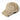 Tan mesh baseball cap with front logo patch and short curved brim
