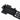 Black wall holster mount with perforated insert and snap mounting clips