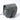 Grey tactical pouch with front flap, buckle tab, and looped webbing