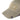Beige mesh baseball cap with front logo patch and small emblem on brim