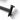 Black helmet rack bar with screw-on side bracket and mounting holes