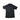 Dark navy short-sleeve polo shirt back view with ribbed collar