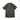Green short-sleeve polo shirt back view with ribbed collar