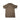 Olive short-sleeve polo shirt back view, smooth knit fabric