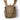 Tan tactical kit bag front view with MOLLE patch panel and side carry loops