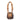 Tan and dark brown tactical kit bag with adjustable shoulder straps and front webbing panel
