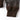 Brown leather jacket sleeve cuff with ribbed knit hem