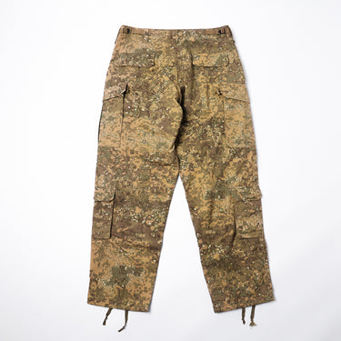 NyCo ripstop cargo pants in desert camouflage with multiple utility pockets