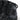 Black boot upper with perforated panel, lace-up system, and padded heel