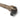 Sand handle with black grip and ridged metal collar