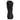 Black combat boot heel view with cushioned back and lace stays