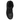 Black combat boot interior opening with padded lining and lace-up tongue