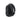 Black nylon backpack, side view with shoulder straps and front organizer pocket