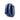 Blue melange nylon backpack with padded back, side straps, and front webbing