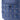 Blue MOLLE backpack front panel with stitched webbing rows and elastic loops