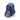 Blue 21L MOLLE nylon backpack with curved front pocket and top handle straps
