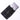 Padded laptop sleeve in dark fabric with hook-and-loop grip panels and flap.