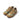 Tan camouflage barefoot activity shoes with lace-up upper and cushioned sole