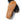 Lightweight barefoot activity shoe with black upper and tan tread outsole