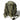 Olive green tactical backpack with MOLLE webbing, side pouches, and shoulder straps