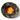 Camouflage boonie hat with orange interior lining and black chin cord