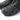 Mid tactical boots, dark gray, close-up of lace panel and textured side panels