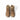 Mid tactical boots, tan, rear view with lace-up uppers and back pull tab