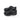 Black low tactical boots, lace-up with textured toe and side armor panels