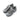 Grey low tactical boots with lace-up closure and padded collar.