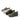 Low tactical boots, dark gray, tan, black, and green colorways, lace-up.