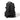 Black backpack with MOLLE side webbing, double-strap carry system, and rear padding