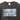 Black crewneck T-shirt close-up of blue rectangular graphic print on the chest