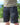 Cargo shorts, dark navy with side pockets and drawstring-style cord