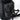 65L tactical backpack in black, side flap pocket and compression straps