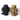 Tactical 65L backpacks, one black and one coyote tan, with multiple storage compartments