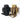 65L tactical backpack set, black and coyote colors with multiple webbing straps