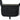 Black side messenger bag with front flap, buckled straps, and stitched logo badge