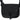 Black side messenger bag with front flap pocket, MOLLE-style rows, and logo emblem