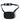 Black horizontal sling pouch with adjustable shoulder strap and front zip pocket